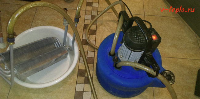 Как промыть теплообменник газового котла своими руками